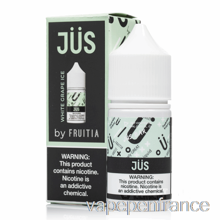 Glace Au Raisin Blanc - Sels De Jus - Stylo Vape 30ml 35mg
